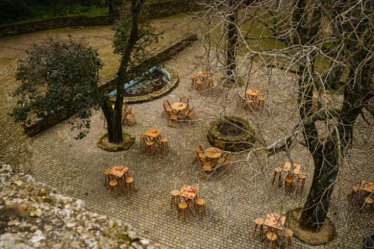Imagen de la zona del cóctel de bienvenida. Organizado por Proboca Culture. (catering)