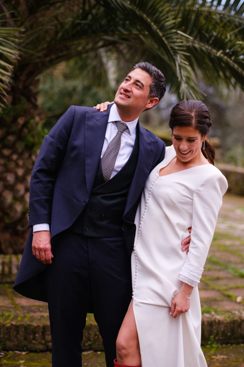 Fotografías de Fran y Bea en su boda, en el Convento de Caños Santos en Olvera.