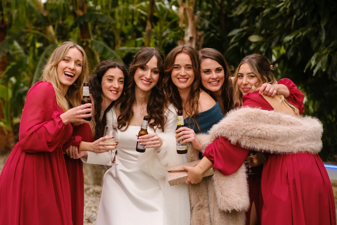 Las damas de honor de la novia.