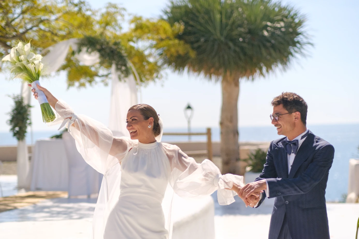 El día de su boda en Blankko.