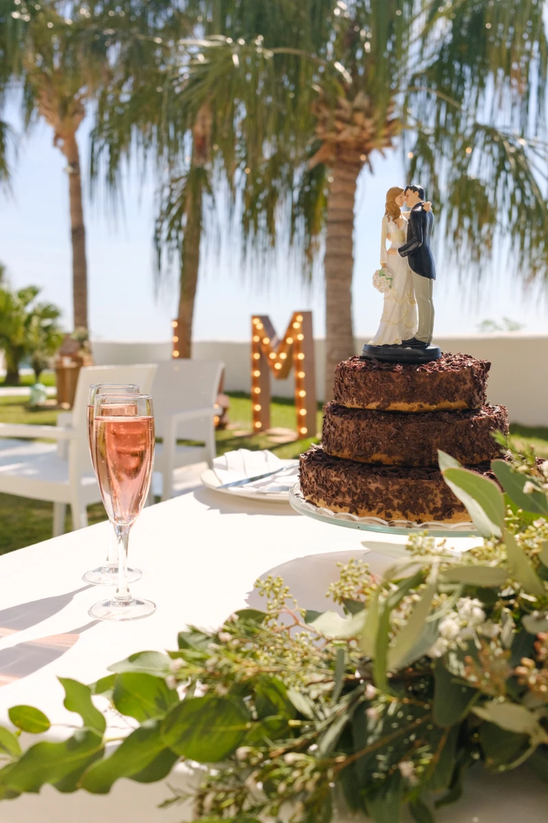 La tarta de los novios.
