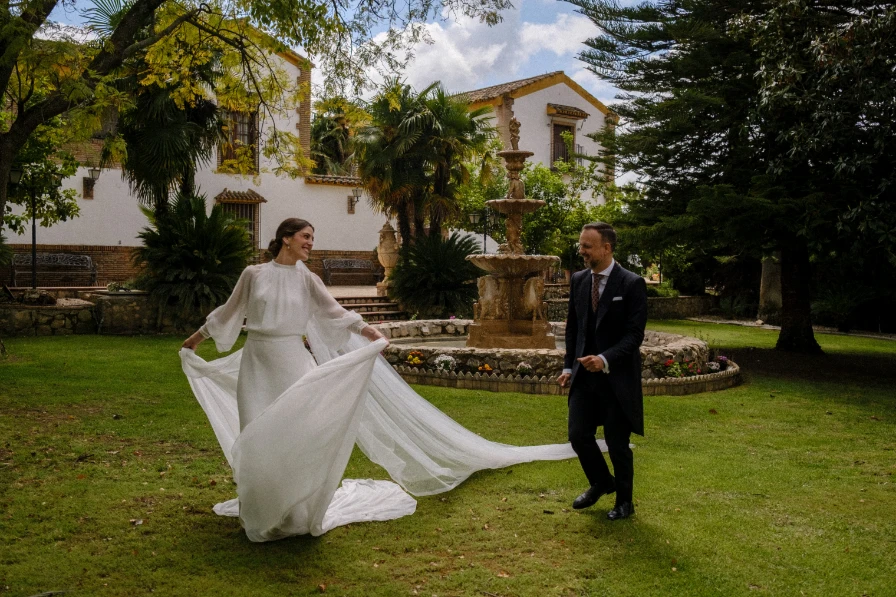 Posado durante la sesión de fotos.