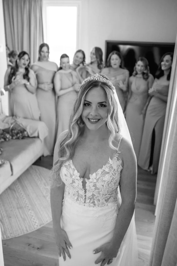 Inma y sus damas de honor.